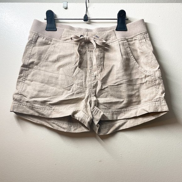 Love Tree | Elastic Waist with Front Tie Short | S | Tan | L26854PJ | SampleSale - Picture 1 of 4